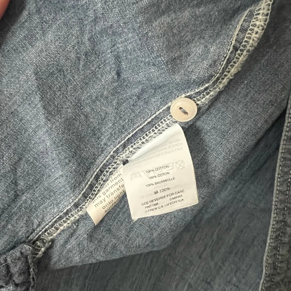 Madewell Chambray Classic Ex-Boyfriend Shirt in Mazzy Wash - Picture 9 of 11
